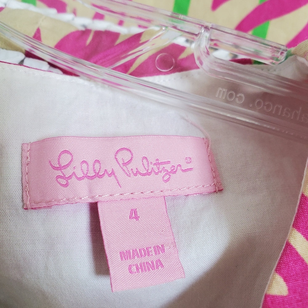 Lilly Pulitzer Coastal Kiss Daisy Lace Dress Size 4 - Picture 4 of 7